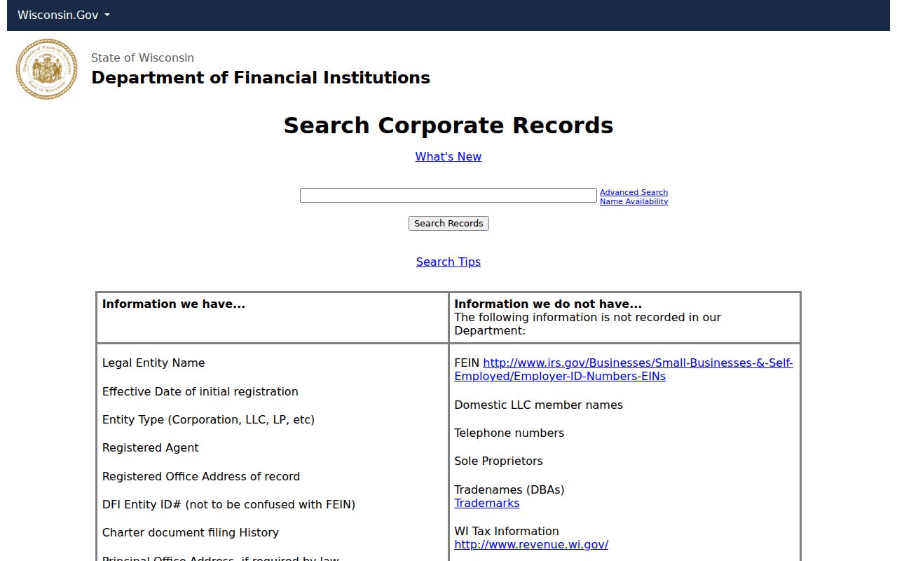 Caledonia residents directory Wisconsin registered entity search
